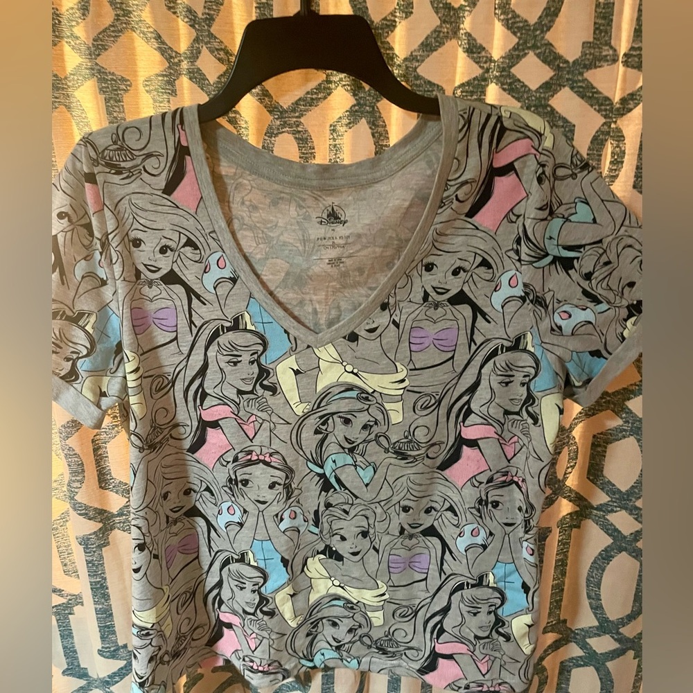 Disney Princess Tee with Blue and Pink Highlights